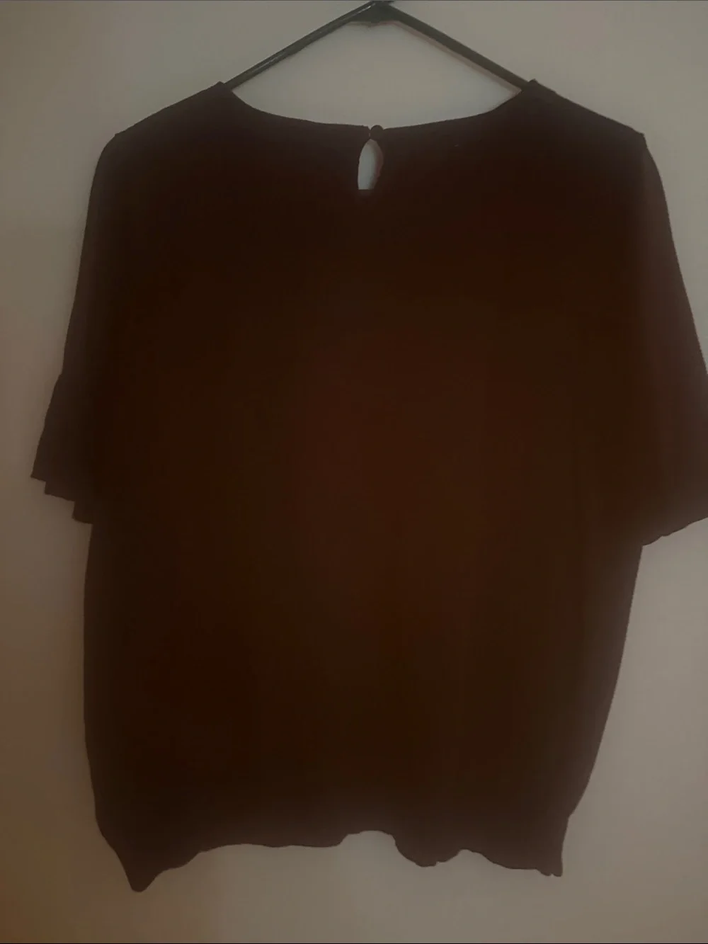 Talbots Black Crew Neck Short-Sleeve Sweater